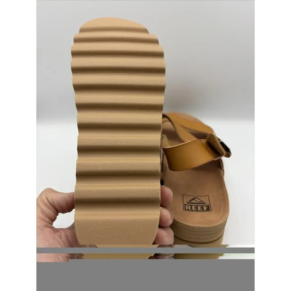 Reef Vista HI Buckle Women's Arch Support Sandals Color Natural CI9065 Sz 8.5